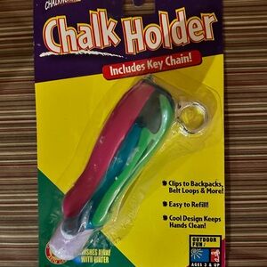 Multi-Color Chalk Holder with Chalk & Key Chain NEW